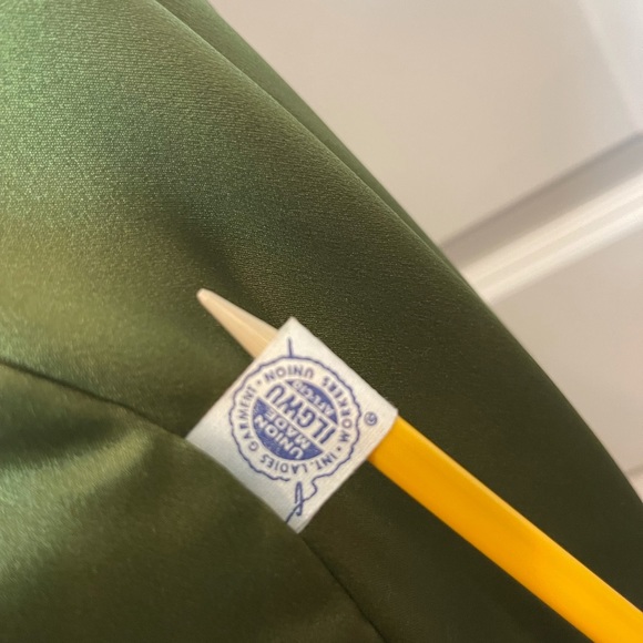 Vintage Amter’s Green Coat with Mink collar fully lined - Picture 8 of 8